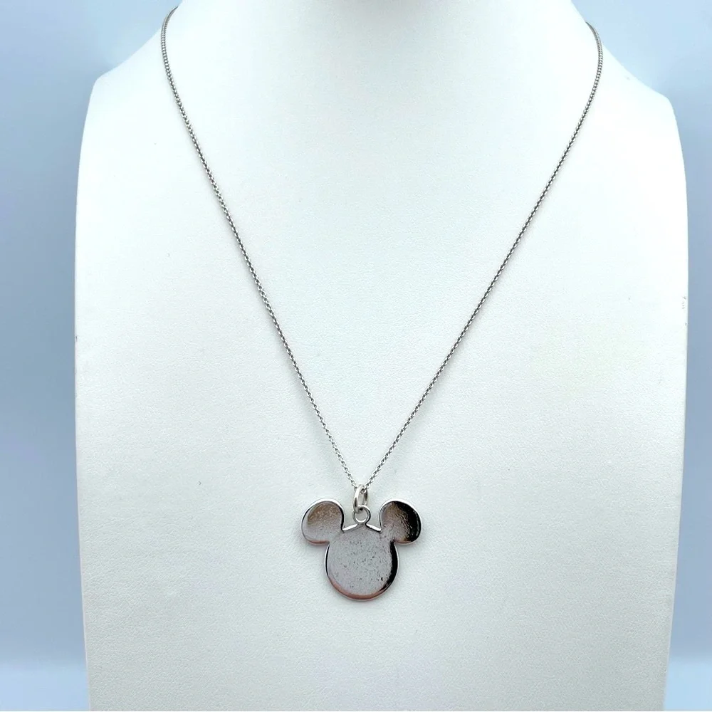 Disney Sterling Silver 925 Mickey Mouse Necklace Collector’s Edition